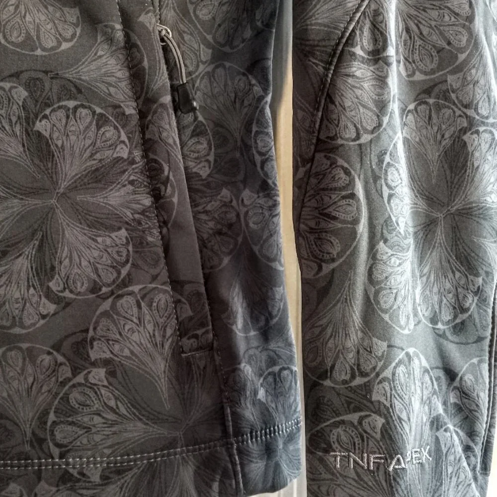 The North Face Grey Apex Soft Shell Full Zip Jacket
